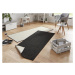 NORTHRUGS - Hanse Home koberce Kusový koberec Twin-Wendeteppiche 103096 schwarz creme – na ven i