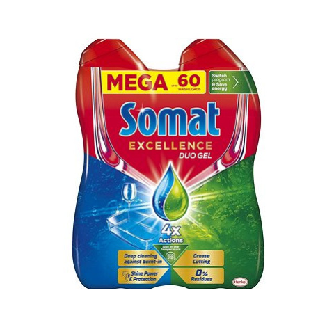 SOMAT Excellence Anti-Grease nádobí 60 dávek, 1,08 l