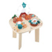 Dřevěný multifunkční stolek s aktivitami - dinosaurus