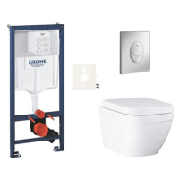 Závěsný wc set do lehkých stěn / předstěnová montáž Grohe Euro Ceramic SIKOGRSEUSAP00