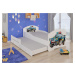 Dětská postel s obrázky - čelo Pepe II Rozměr: 160 x 80 cm, Obrázek: Pejsek a Kočička