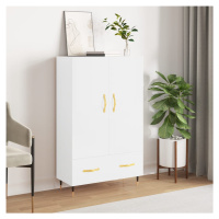 vidaXL Skříň highboard lesklá bílá 69,5 x 31 x 115 cm kompozitní dřevo