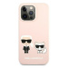 Karl Lagerfeld KLHMP13XSSKCI hard silikonové pouzdro iPhone 13 Pro MAX 6.7" light pink Silicone 