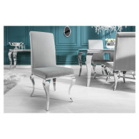 Estila Luxusní jídelní židle Modern Barock stříbrná