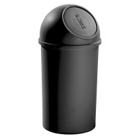 helit Samozavírací nádoba na odpadky z plastu, objem 25 l, bal.j. 3, v x Ø 615 x 315 mm, černá