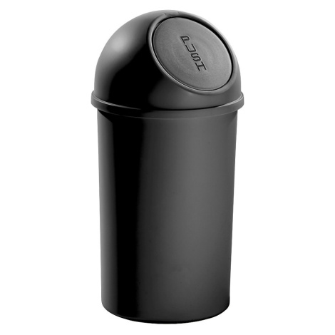 helit Samozavírací nádoba na odpadky z plastu, objem 25 l, bal.j. 3, v x Ø 615 x 315 mm, černá