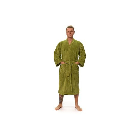 Interkontakt Pánský župan kimono Olive Green S