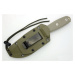 ESEE 4 PMBDT 1095 OD Green Micarta, Black Sheath, MOLLE Back