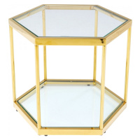 KARE Design Konferenční stolek Comb - zlatý