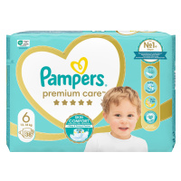 Pampers Premium Care Velikost 6, 38 Plen, 13kg-18kg