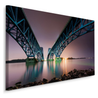 MyBestHome BOX Plátno Most South Grand Island Bridge V Usa Varianta: 120x80