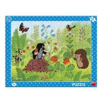 Deskové puzzle Krtek a jahody 40 dílků - Dino