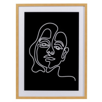 KARE Design Zarámovaný obraz Faccia Arte Woman 60x80cm