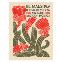 Obrazová reprodukce El Maestro Magazine Cover No.4 (Mexican Art / Cactus), 30 × 40 cm