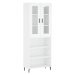 vidaXL Skříň highboard bílá 69,5 x 34 x 180 cm kompozitní dřevo