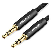 Vention Fabric Braided 3.5mm Jack Male to Male Audio Cable 1m Black Metal Type