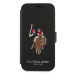 US Polo knížkové pouzdro na iPhone 12 Mini 5.4" Black Polo Embroidery