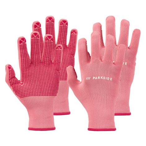 PARKSIDE® Zahradní rukavice, 2 páry (10, světle růžová)