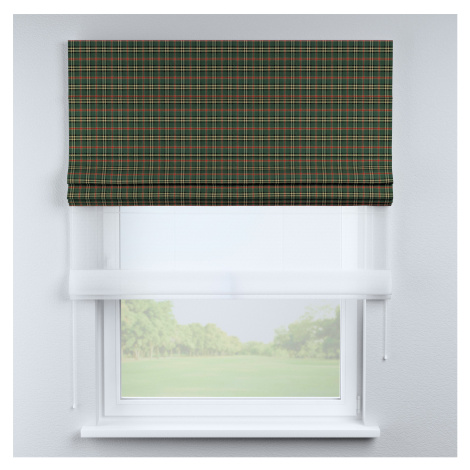 Dekoria Římská roleta Duo, kostka teleno-červená, Quadro, 142-69