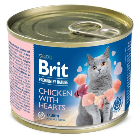 Brit Premium by Nature Chicken with Hearts 6x200 g