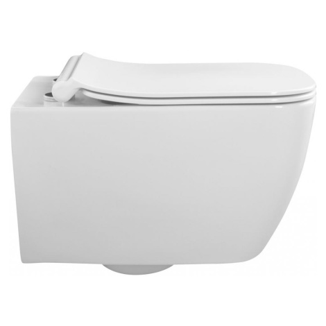 ISVEA VEA závěsná WC mísa Rimless, 34,5x52cm, bílá 10VA02001