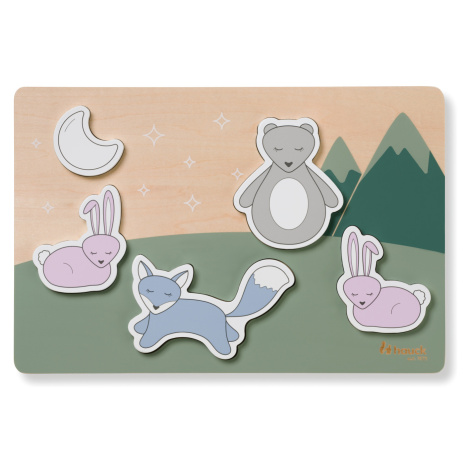 Hauck dřevěné Puzzle vkládací Puzzle N Fit Forest