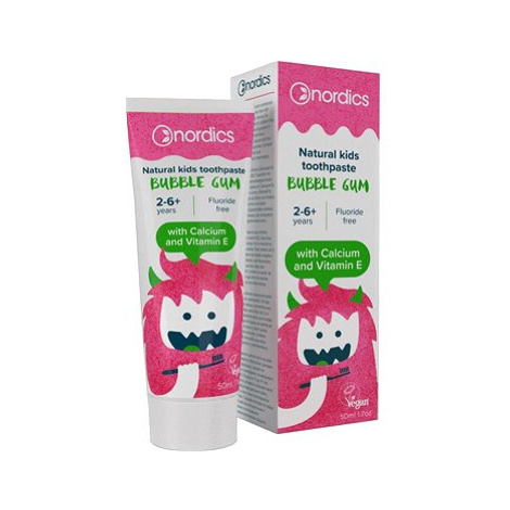 NORDICS přírodní zubní pasta pro děti s příchutí žvýkačky 50 ml