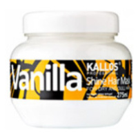 Kallos Vanilla hair mask - regenerační maska na vlasy s leskem Vanilla - 275 ml