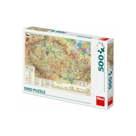 Mapa České Republiky 500 puzzle Dino