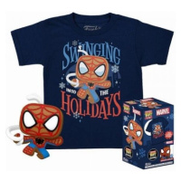 Funko Pocket POP! & Tee: Marvel - Spider-Man (Gingerbread ) dětské XL