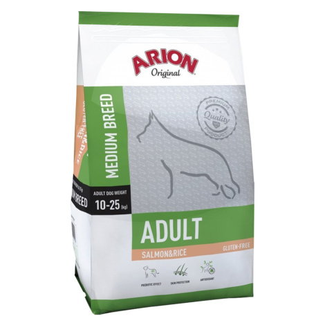 Arion Original Adult Medium Breed losos & rýže - výhodné balení: 2 x 12 kg