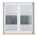 Dekorační metrážová vitrážová záclona EMA bílá výška 60 cm MyBestHome Cena záclony je uvedena za