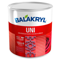 BALAKRYL Univerzální barva na kov a dřevo UNI LESK 0250 palisandr 0,7 kg