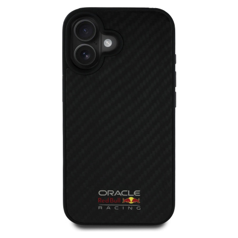 Red Bull Carbon Shiny Logo MagSafe Zadní Kryt pro iPhone 16 Black