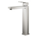 Vysoká umyvadlová baterie GROHE Eurocube bez výpusti supersteel 23406DC0