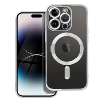 TopQ Kryt Electro iPhone 14 Pro MagSafe se stříbrným rámečkem 108464