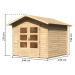 Dřevěný zahradní domek 244 x 244 cm Dekorhome Smrk,Dřevěný zahradní domek 244 x 244 cm Dekorhome