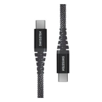 Swissten Kevlar USB-C / USB-C 1.5m antracit