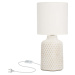 Krémová stolní lampa s textilním stínidlem (výška 32 cm) Iner – Candellux Lighting