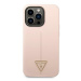 Guess GUHCP14XSLTGP hard silikonové pouzdro iPhone 14 PRO MAX 6.7" pink Silicone Triangle