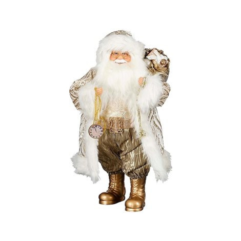 Santa Claus zlatý 47 cm LAALU