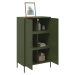 vidaXL Skříň highboard olivově zelená 68 x 39 x 113 cm ocel