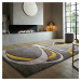 Flair Rugs koberce Kusový koberec Hand Carved Elude Orb Ochre - 160x230 cm