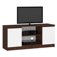 Stolek pod TV RTV 120 2D 1P wenge / bílý