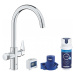 GROHE Blue Pure Set dřezové baterie StartCurve s filtrací, chrom 30593000