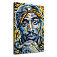 Obrázek Tupac Shakur - Zlaté tóny rapu | 100% originální akrylová barva