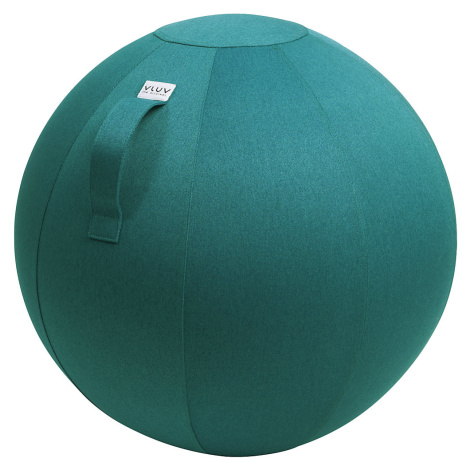 VLUV Sedací míč LEIV, potah z tkaniny se vzhledem plátna, 500 - 550 mm, petrolejová