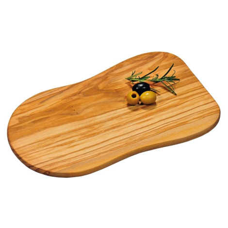 KESPER Prkénko na krájení a servírování, 30 × 18 × 1,2 cm, olivové dřevo