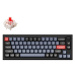 Keychron Q2 65% Layout QMK Gateron G PRO Hot-Swappable Red Switch, Black - US