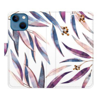 iSaprio flip pouzdro Ornamental Leaves pro iPhone 13 mini